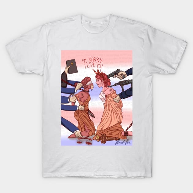 Lady Liberties T-Shirt by McSueMe